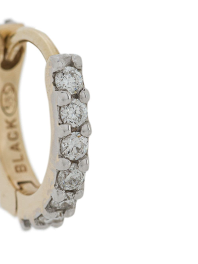 Maria Black Madame Diamond Embellished Huggie In Gold
