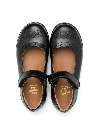 Pèpè Touch-strap Ballerinas In Blue