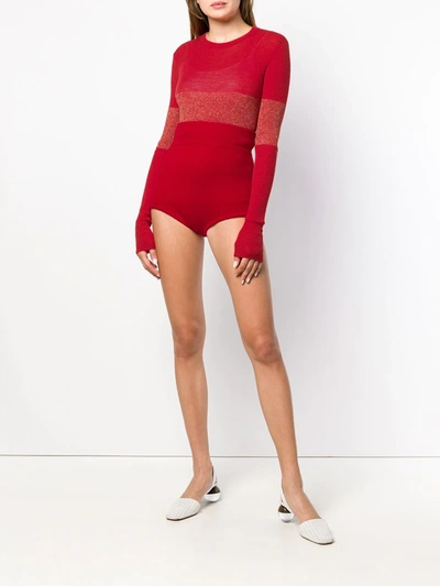 Shop Cashmere In Love Cashmere Loungewear Shorts In Red