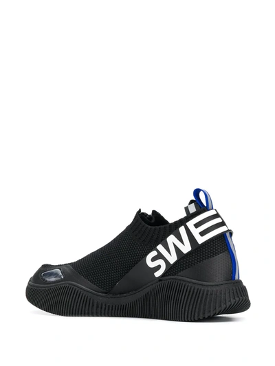 Shop Swear Crosby Knit Sneakers In Black