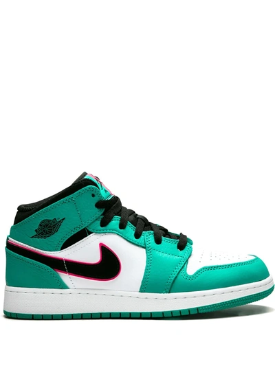 Shop Jordan Air  1 Mid Se Sneakers In Green