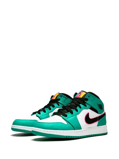 Shop Jordan Air  1 Mid Se Sneakers In Green