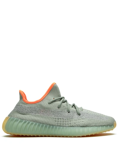 Shop Adidas Originals Yeezy Boost 350 V2 "desert Sage" Sneakers In Green