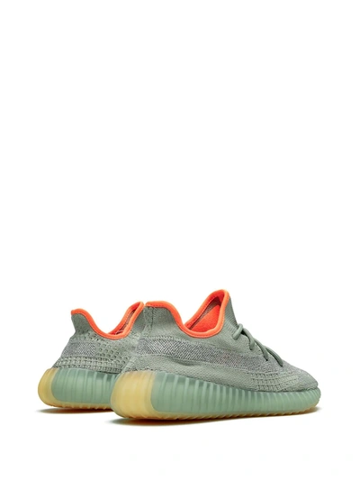 Shop Adidas Originals Yeezy Boost 350 V2 "desert Sage" Sneakers In Green