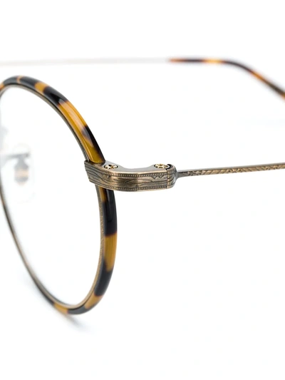 Shop Oliver Peoples Colloff Glasses In Brown