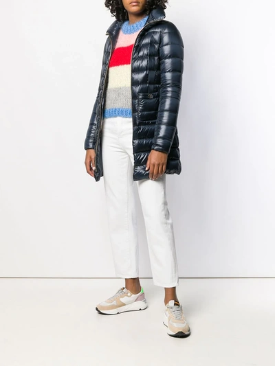 Herno Blue Maria Padded Jacket In Blue