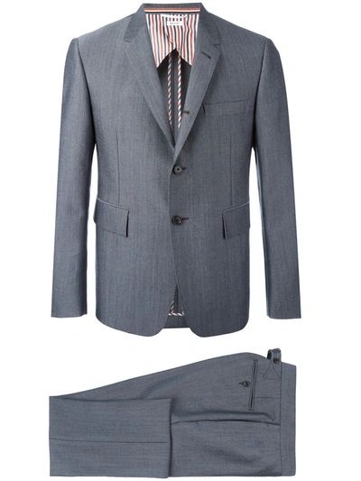 Shop Thom Browne Two-piece Suit In Grey