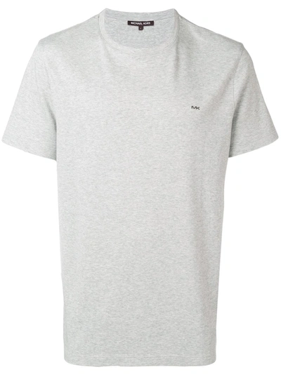 Shop Michael Michael Kors Basic T-shirt In Grey