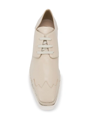 Shop Stella Mccartney Star Appliqué Platform Shoes In Neutrals