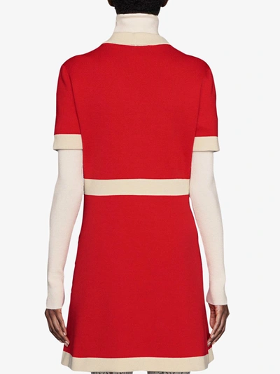 Shop Gucci Interlocking G Dress In Red