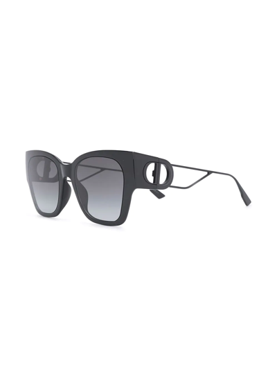 Shop Dior 30montaigne1 Square-frame Sunglasses In Black