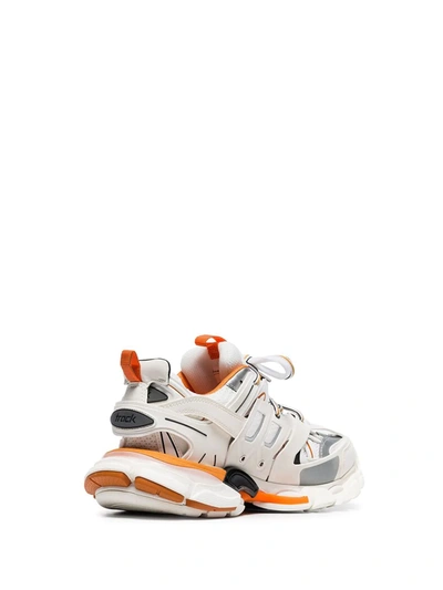 Balenciaga Multicolor Mesh And Rubber Track Sneakers In White