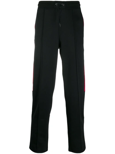 Shop Givenchy Pleat Detail Side Stripe Track Pants In Black