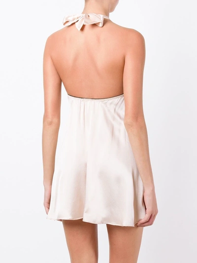 Shop Gilda & Pearl Harlow Babydoll Slip Dress In Neutrals