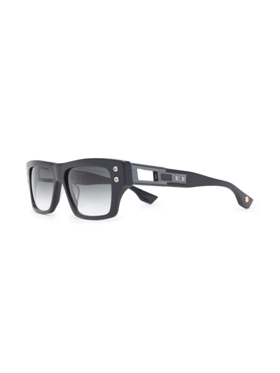 Shop Dita Eyewear Grandmaster Square Sunglasses In Black