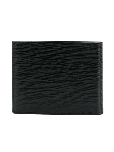 Shop Ferragamo Double Gancio Foldover Wallet In Black
