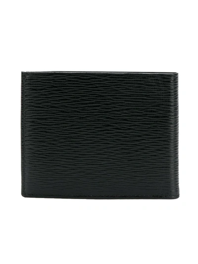 Ferragamo Double Gancio Foldover Wallet In Black
