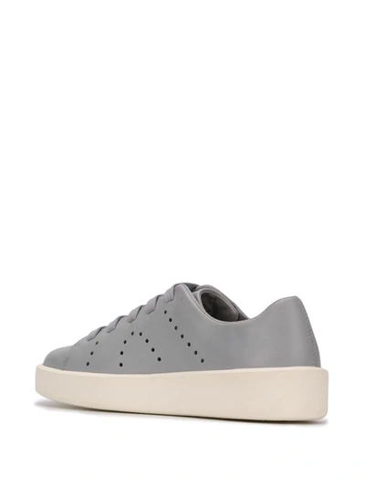 Camper Courb Perforated Low-top Sneakers In Blue