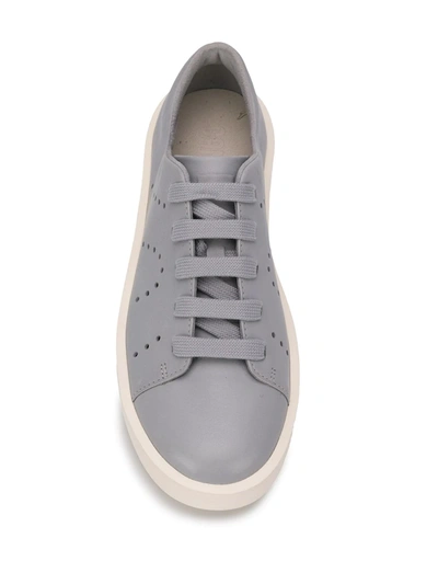 Camper Courb Perforated Low-top Sneakers In Blue