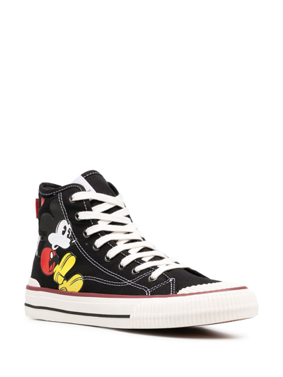 Shop Moa Master Of Arts Master Collector High-top Mickey Mouse In Black