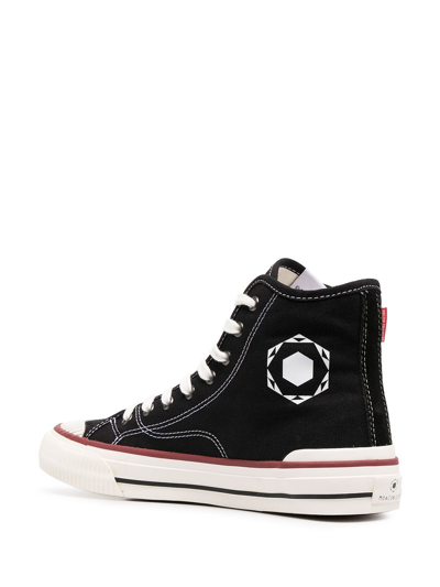 Shop Moa Master Of Arts Master Collector High-top Mickey Mouse In Black