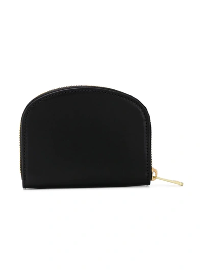 Shop Apc Zip Around Purse In Black