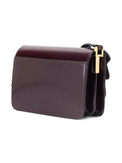 Shop Marni Mini Trunk Shoulder Bag In Brown