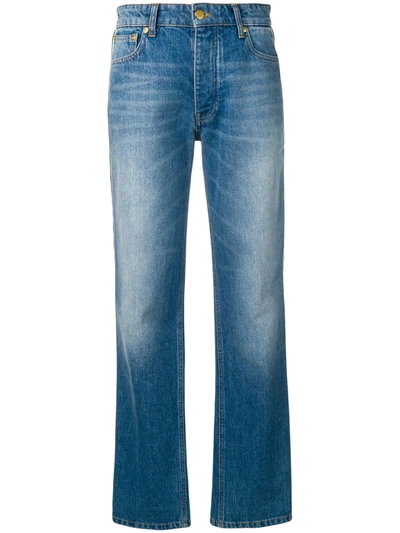 Shop Victoria Victoria Beckham Grosgrain Stripe Arizona Jeans In Blue
