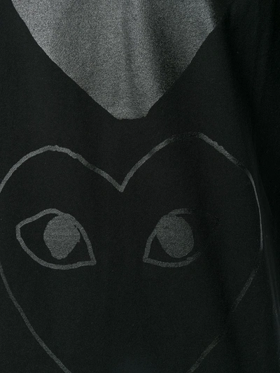 Comme Des Garçons Play Black Two Hearts T-shirt