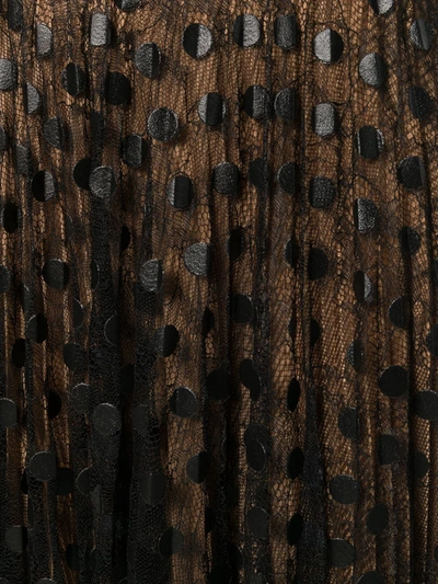 Shop Marco De Vincenzo Lace-panelled Midi Skirt In Black