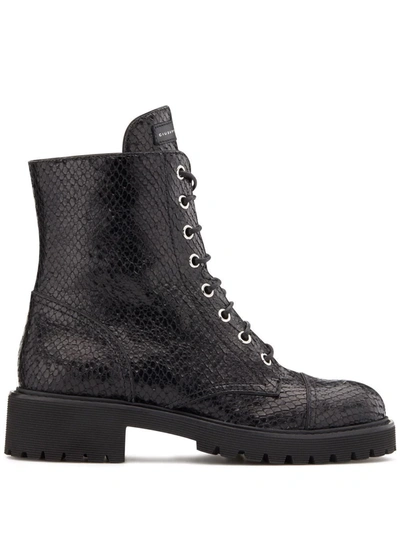 Shop Giuseppe Zanotti Thora Boots In Black