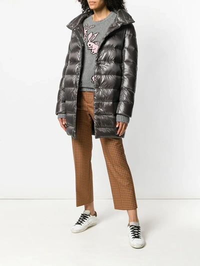 Herno Dora Padded Coat In Grey