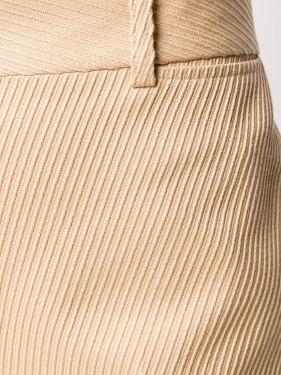 Victoria Beckham High-waisted Tailored Trousers In Neutrals
