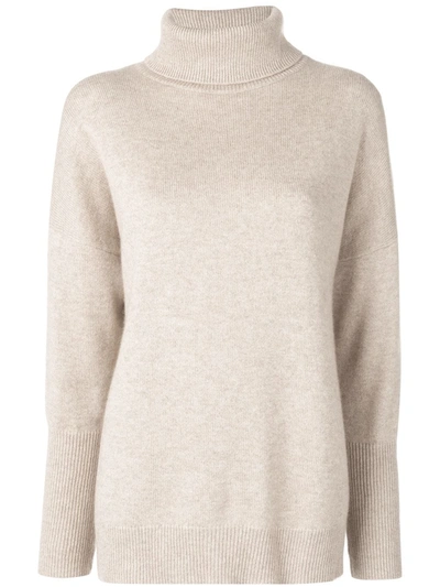 Shop Chinti & Parker Loose Cashmere Sweater In Neutrals