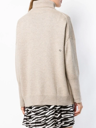Shop Chinti & Parker Loose Cashmere Sweater In Neutrals