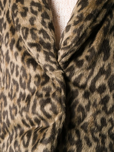 Shop Ben Taverniti Unravel Project Leopard-print Down Jacket In Neutrals