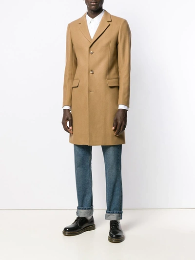 Shop Sandro Apollo Camel Coat In Brown