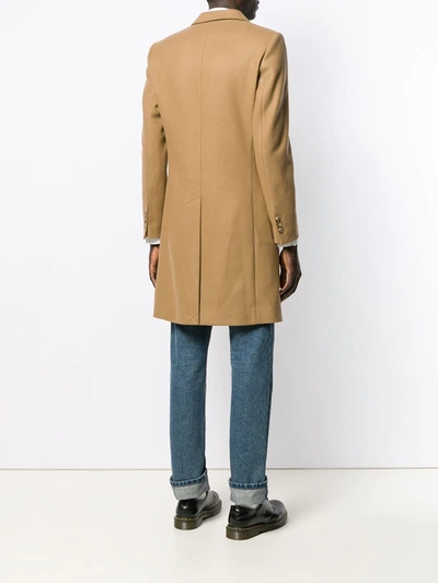 Shop Sandro Apollo Camel Coat In Brown