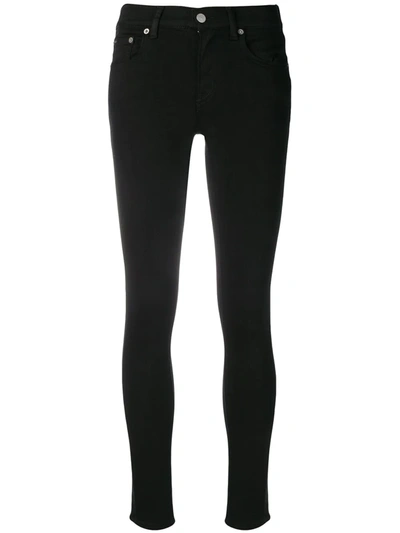 Shop Polo Ralph Lauren High Rise Skinny Jeans In Black