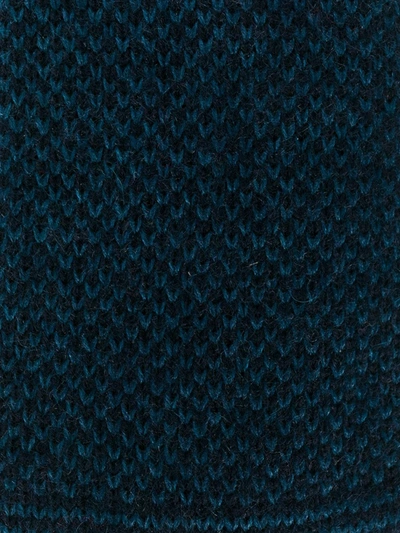 Shop N•peal Birdseye Knitted Tie In Blue