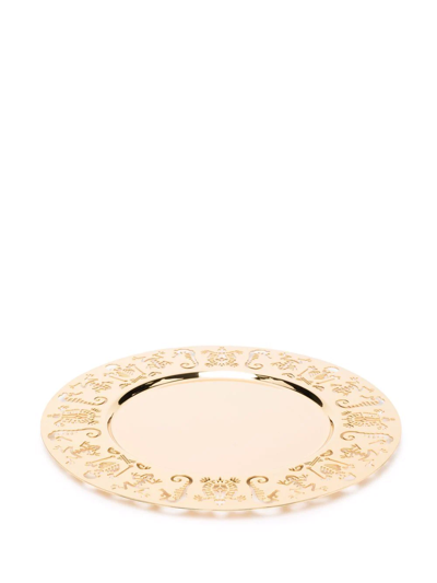 Ghidini 1961 Perished Open-work Gold-tone Tray In 金色