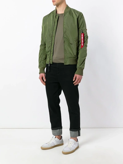 Alpha Industries Men S Ma-1 Tt Two Tone Bomber Jacket Sage