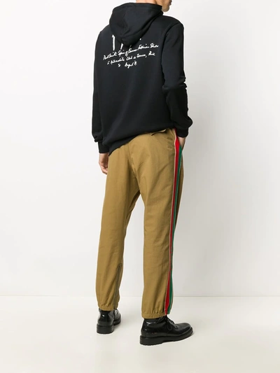 Paul Smith Logo Print Oversized Hoodie In Black