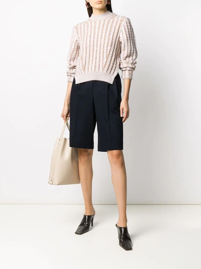 Shop Loewe Tailored Shorts In Blue