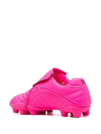 Shop Balenciaga Soccer Low-top Sneakers In Pink