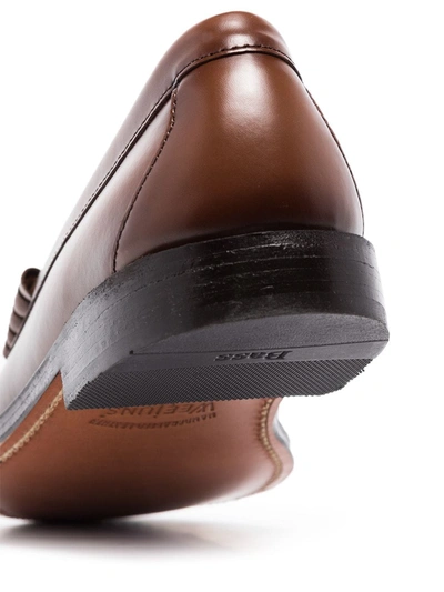 G.h. Bass & Co. Weejuns Heritage Larson Full-grain Leather Penny Loafers In Brown