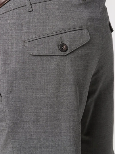 Shop Eleventy Straight-leg Tailored Trousers In Grau