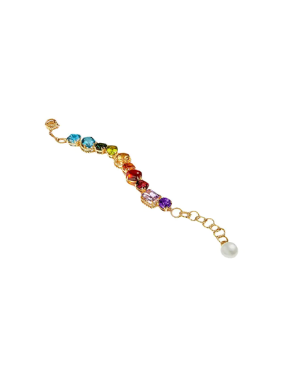 Shop Dolce & Gabbana 18kt Yellow Gold Rainbow Bracelet