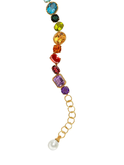 Shop Dolce & Gabbana 18kt Yellow Gold Rainbow Bracelet