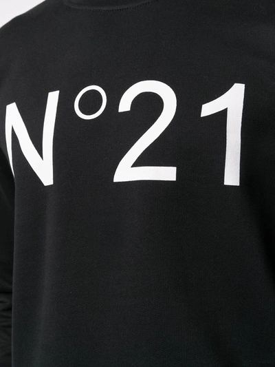 Shop N°21 Logo-print Sweatshirt In Black